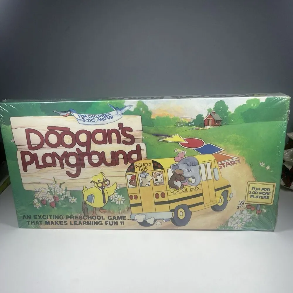 1985 Doogan’s Playground Preschool Game By Henard Industries. Rare And Sealed